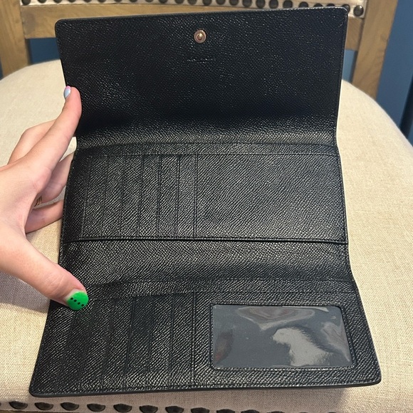 Coach Women's Wallets Collection - Lot of 4: Black, Blue, Plaid and Yellow - Picture 6 of 16